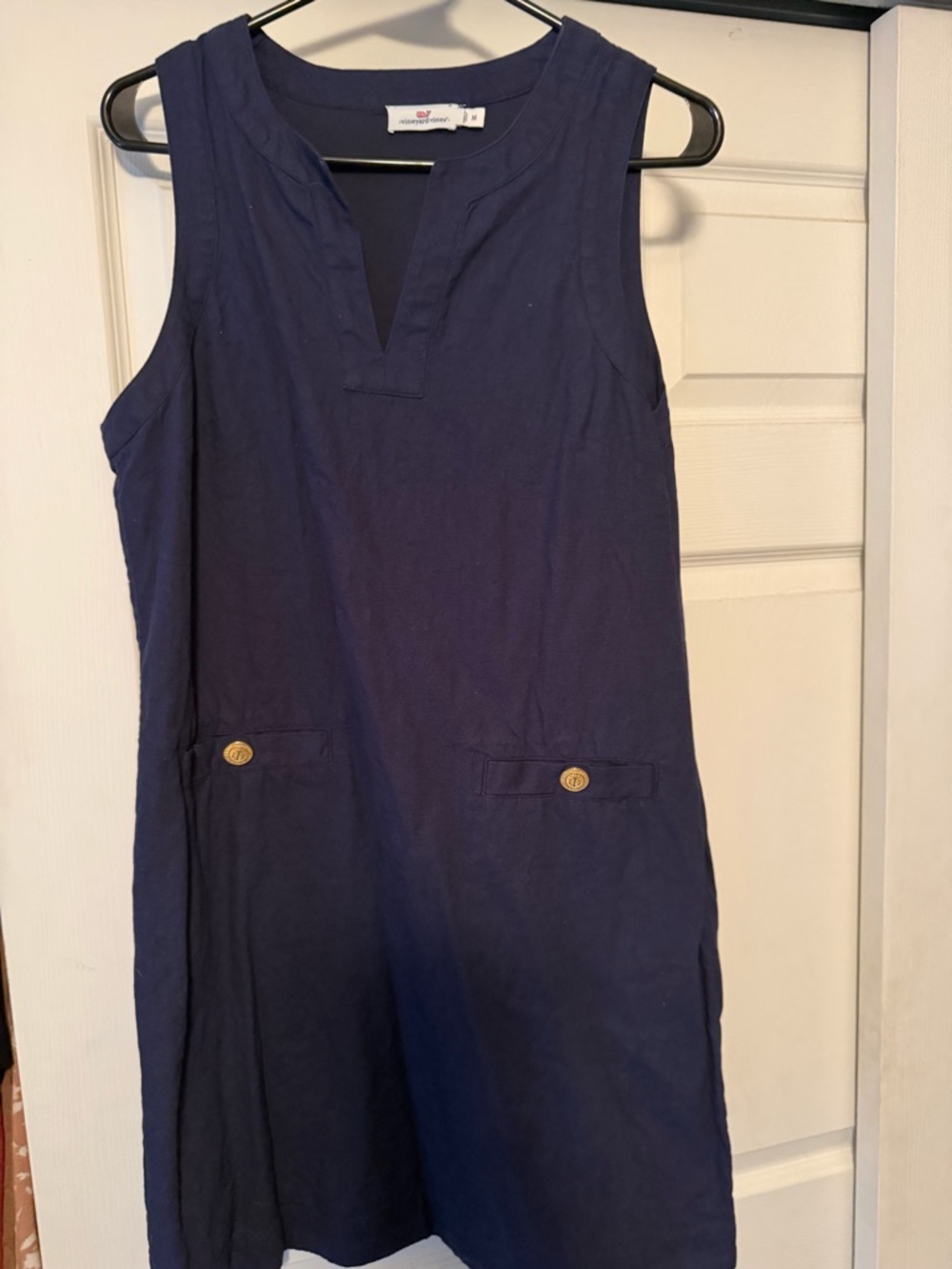 Vineyard Vines Navy Split-Neck Shift